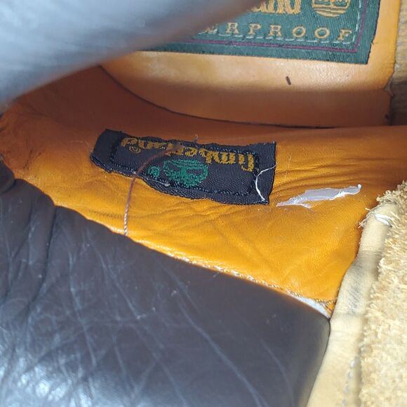 Timberland Linden Woods Combat Leather Boots Waterproof 6M Y2k 90s - Picture 10 of 12